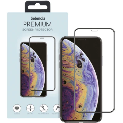 Afbeelding van Screenprotector Apple iPhone Xs Max: Selencia Gehard Glas Premium