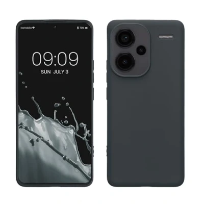 Afbeelding van kwmobile telefoonhoesje geschikt voor Xiaomi Redmi Note 13 Pro+ 5G / Pro Plus Hoesje smartphone Back cover in bosbesblauw