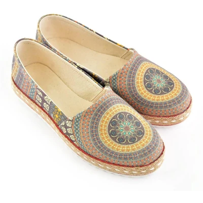 Afbeelding van GOBY Pattern Ballerinas Sandalen Hoge kwaliteit Handmade Meisjesprint Maat 41