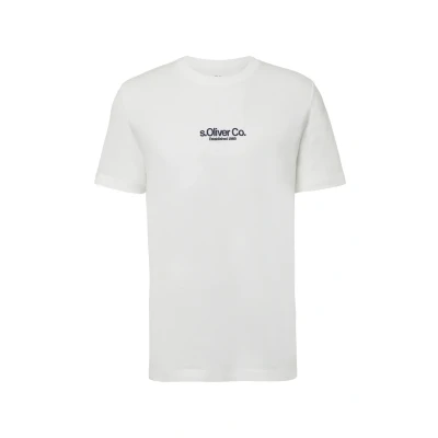 Afbeelding van s.Oliver Tshirt print, Heren, Maat: Small, Weiß