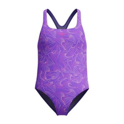 Afbeelding van Speedo HyperBoom Allover Medalist Zwempak voor meisjes, Indigo Glow, 13 14 jaar