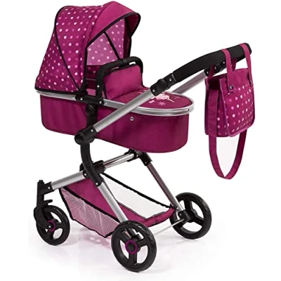 Afbeelding van bayer Design Combi Poppenwagen Vario bordeaux