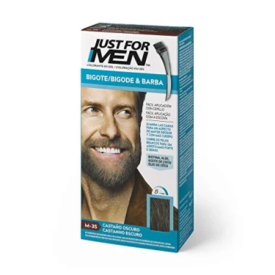 Afbeelding van Kleurshampoo Just For Men Donkerbruin Baard/snor (15 ml)