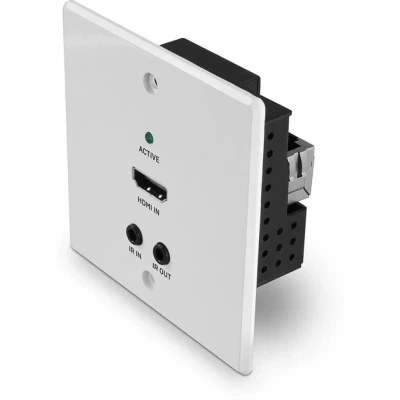 Afbeelding van LINDY 70m Cat.6 HDMI 4K60, IR &amp; RS 232 HDBaseT UK Wall Plate Extender, Transmitter Extender (verlenging) HDMI, (3.5 mm Jackplug) 70 m