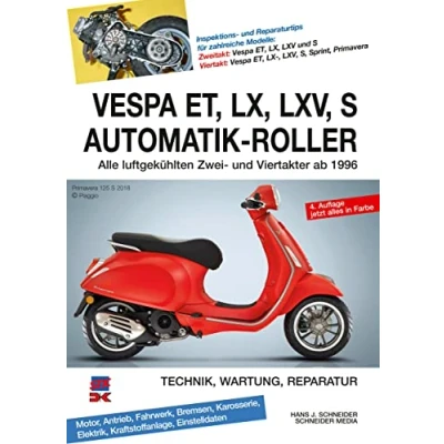 Afbeelding van Vespa ET, LX, LXV, S Automatik Roller: Alle luftgekühlten Zwei und Viertakter ab 1996
