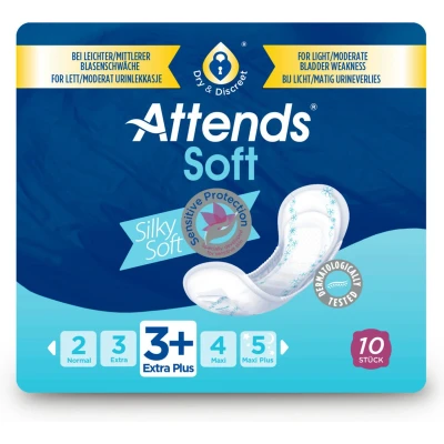Afbeelding van Attends Inlegger soft 3 extra plus 10 stuks