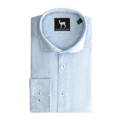 Afbeelding van GENTS Blumfontain linnenprint uni lichtblauw ML7 L7 41/42