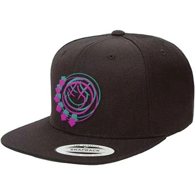 Afbeelding van Blink 182 Double Six Arrows Snapback Pet Zwart
