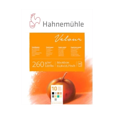 Afbeelding van Hahnemuhle : Velour Papier voor pastelkleuren, 24 x 32 cm, 260 g/m²