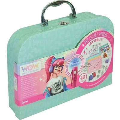 Afbeelding van Wow Generation Deluxe Meisjes Schrijfwarenset Envelop Stickers Magische inkt 40 Stuks