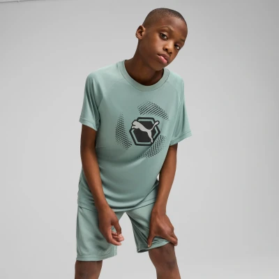 Afbeelding van Puma Tshirt print voor kinderen, Maat: 176, Green moon