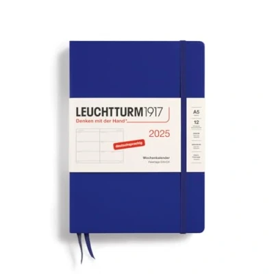 Afbeelding van LEUCHTTURM1917 370548 Weekkalender Medium (A5) 2025, Ink, Duits