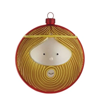 Afbeelding van Alessi kerstbal Giuseppe Multi color / D 9 cm Glas