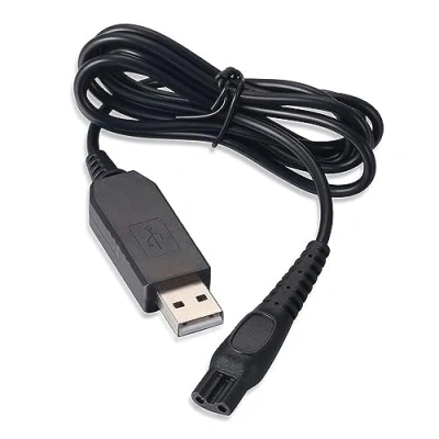 Afbeelding van ENJOY UNIQUE Uitgangsspanning 15V USB oplaadkabel stroomkabel compatibel met Philips scheerapparaten HQ8505 HQ6 HQ7 HQ8 HQ9 RQ10 RQ11 RQ12 HS8 PT7 S5000 serie AT750