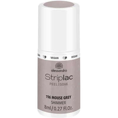 Afbeelding van Alessandro Striplac Peel or Soak 116 Mouse Grey Gellak Beautytasting