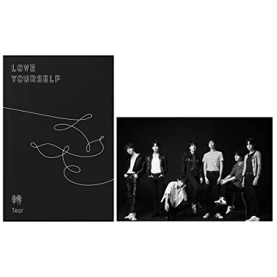 Afbeelding van BTS Love Yourself Tear (O version) Bangtan Boys CD+Poster+Photobook+Minibook+Photocard+Standing Photo+Gift (Extra 6 Photocards and 1 Double Sided Photocard Set)