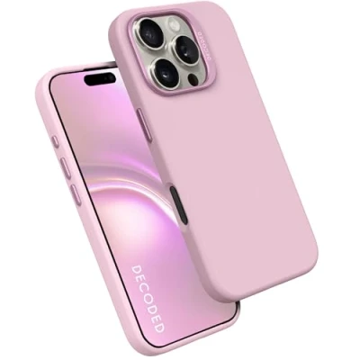 Afbeelding van Apple iPhone 16 Pro MagSafe Hoesje Siliconen en TPU (zacht) Decoded Softcase/Backcover Lila Telefoonhoesje