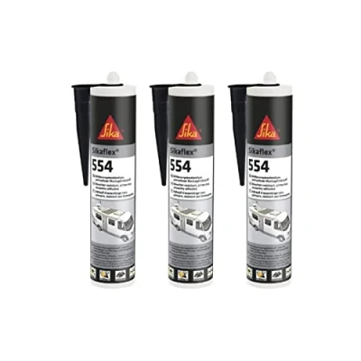 Afbeelding van 3 x Sikaflex 554 Caravan wit 300ml STP lijm industrie