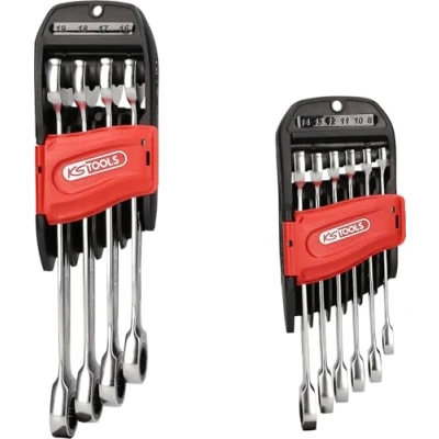 Afbeelding van KS TOOLS 503.4250 Ring steeksleutelset 10 delig 19 mm