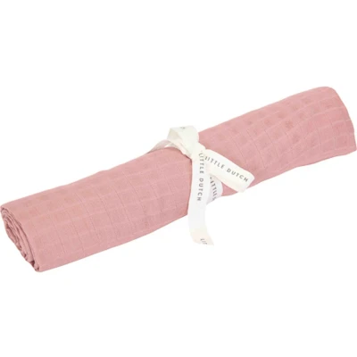 Afbeelding van Little Dutch Swaddle Doek Pure Hydrofiel Pink 120x120