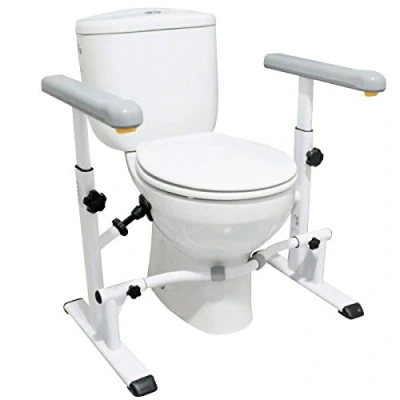 Afbeelding van KMINA Toiletframe voor Ouderen en Gehandicapten, Toiletveiligheid Frame, Handgrepen Toilet Wit, Veiligheidsrails Toilet, Badhulpmiddelen Senioren, Frame for Elderly