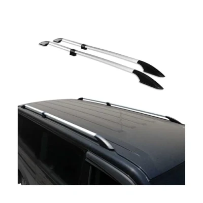 Afbeelding van OMAC Dakraildrager compatibel met VW T5 T6 2003 2024 L1, kort aluminium, zilver, 2 x