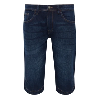 Afbeelding van Indicode Jeans Idquince Jeansshort, Heren, Maat: Large, Dark blue