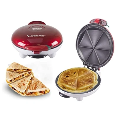 Afbeelding van BEPER P101CUD600 Happy Hour Aperitief Maker Maak Quesadilla Panzerotti Zoete en Hartige Knoedels in Enkele Minuten L