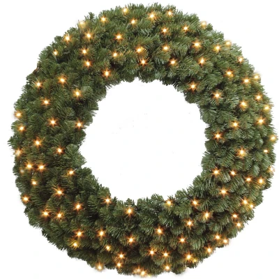 Afbeelding van Triumph Tree Diamond Kerstkrans met LED Verlichting Ø60 cm Groen