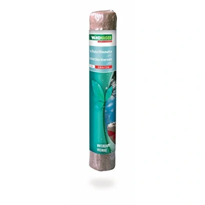 Afbeelding van Windhager Jute winterbescherming vliesmat ÖKO, thermovlies, koudebescherming, plantenpot, vorstbescherming voor planten, 300 g/m², 0,38 x 1,5 m, 06554