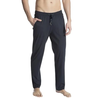 Afbeelding van Calida Remix Basic Pants 29081 Donkerblauw katoen Large Tall Heren