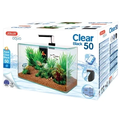 Afbeelding van Zolux Aquarium Clear Kit Zwart 32 LTR 50X25X38 CM