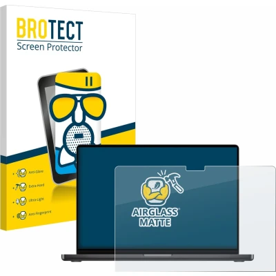 Afbeelding van BROTECT Antireflecterende Glas Screen Protector Mat voor Apple MacBook Pro 14&quot; M3 (2023) Schermbeschermer [Beschermglas Folie niet Gehard Glas]