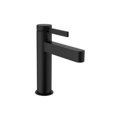Afbeelding van Hansgrohe finoris eengreeps wastafelmengkraan 110 met pop up mat zwart 76020670
