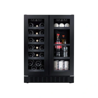 Afbeelding van Temptech Sommelier Wijnkoelkast SOM2DX60DRB 2 Zones Zwart