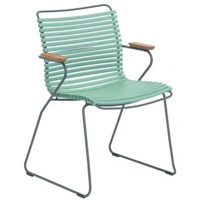 Afbeelding van Tuinstoel Houe Click Dining Chair Armrests Dusty Green