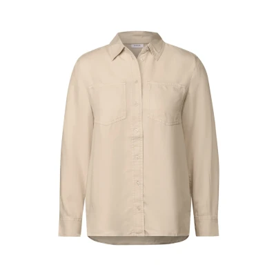 Afbeelding van Cecil Damesblouse in washed look, Pearl Beige, XS