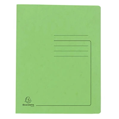 Afbeelding van Exacompta Pressboard Flat Bar Files, A4 Zacht Groen, Pack 25
