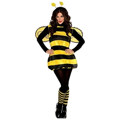 Afbeelding van amscan Favoriete Hummel kostuum volwassenen kever outfit insect STD XL (kledingmaat UK 10 12 standaard)