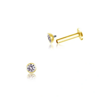 Afbeelding van Chirurgisch Staal Barbell labret / neus Zirkonia