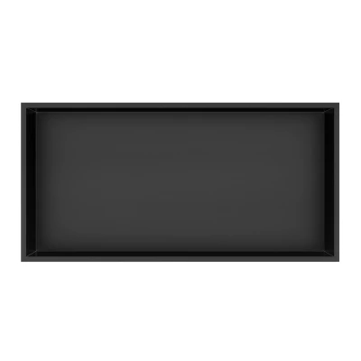 Afbeelding van Best Design Nero inbouwnis Lotus 61x30.5x7 cm mat zwart