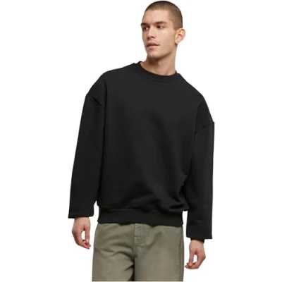 Afbeelding van Build Your Brand Ultra Heavy Crewneck Sweater Black maat L