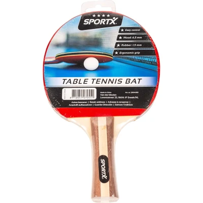 Afbeelding van Sportx 4 Sterren Tafeltennisbat Hout/Rubber