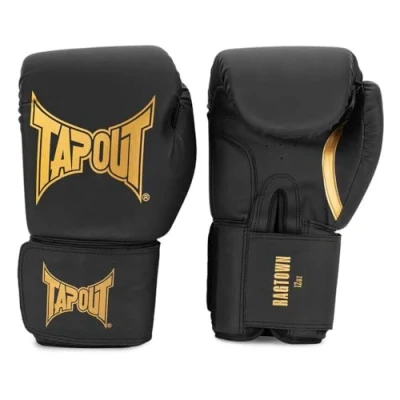 Afbeelding van Tapout Ragtown Kunstlederen Bokshandschoenen Zwart 16 oz