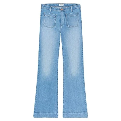 Afbeelding van Wrangler Flare Flared Jeans, Dames, Maat: 30x30, Hazel