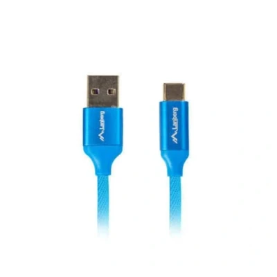 Afbeelding van USB A to C Cable Lanberg Quick Charge 3.0 Blue