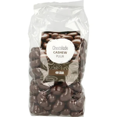 Afbeelding van Mijnnatuurwinkel Chocolade cashew noten puur 400 g