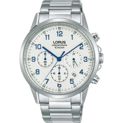 Afbeelding van Lorus RT319KX9 Horloge Chronograaf staal zilverkleurig wit 42 mm