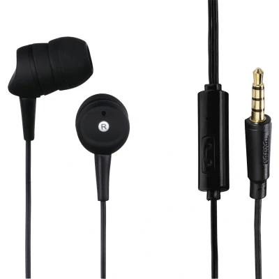 Afbeelding van Hama Koptelefoon &quot;Basic4Phone&quot;, in ear, microfoon, kabel knikbescherming, zwart