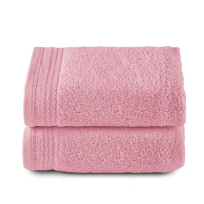 Afbeelding van Top Towel Premium grote badhanddoeken, 2 handdoeken, 50 x 100 cm, 100% katoen, 600 gram, koraal